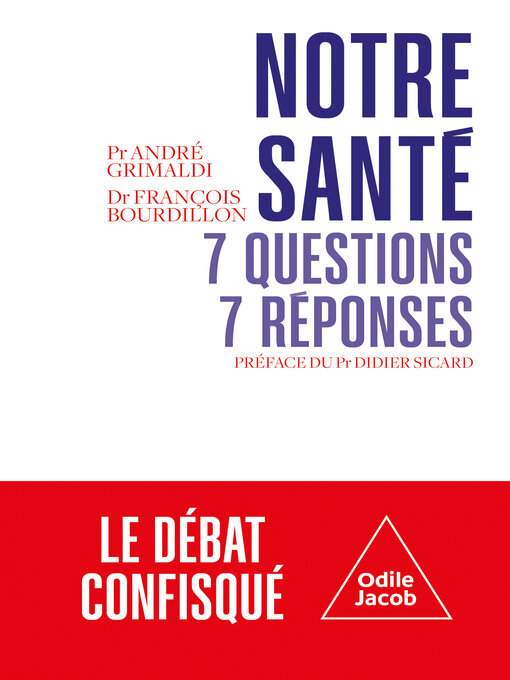 Title details for Notre santé by André  Grimaldi - Available